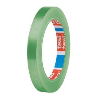 cinta de embalaje en pvc de colores 12mm.x66m. verde tesa 60404-00042-00