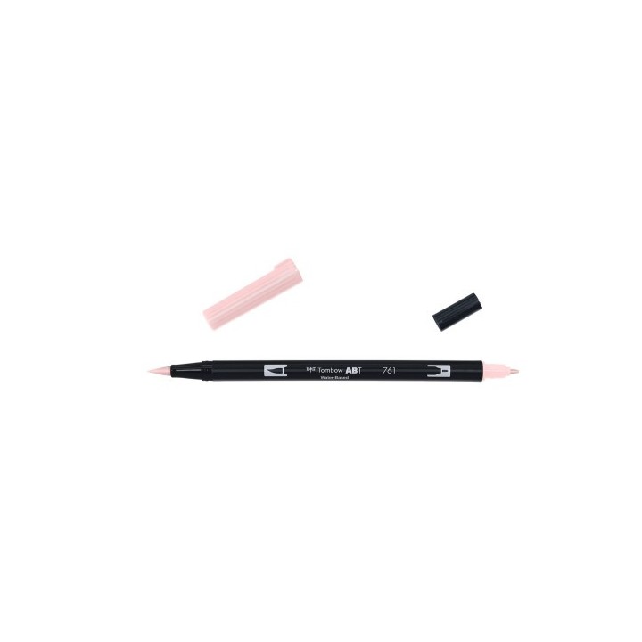 rotulador doble punta pincel dual brush-761 - color carnation. tombow abt-761