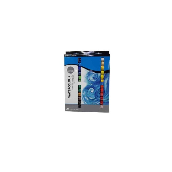 set acuarelas 24x 12ml simply daler rowney d134500124