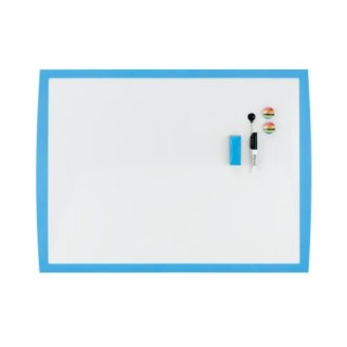 pizarra magnetica 430x585mm marco azul nobo 2104176