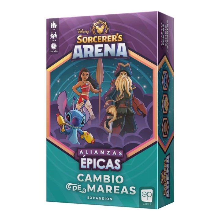 juegos juego de mesa disney sorcerer arena cambio de mareas expansion edad recomendada 13 a?os