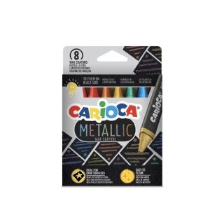carioca ceras maxi wax metallic - 8 uds