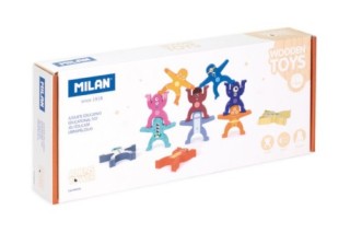 juguete educativo de madera torre de figuras aliens tower milan 660520
