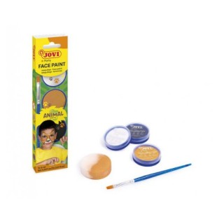 set maquillaje animals 3 botes 8ml crema + accesorios jovi 174an