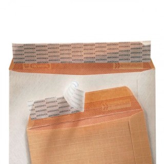 caja 100 bolsas radiografia (310x410) kraft armado 120 grs. autosam autoadhesivo tira de silicona en