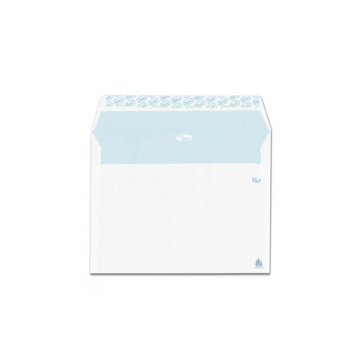 caja 250 sobres cuartilla prolongado (190x250) offset blanco 90 grs. autosam autoadhesivo con tira d
