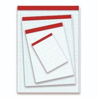 bloc de notas sin tapa 60 grs. 4o (155x215mm.) 80 hojas cuadricula 4x4 pacsa 18133
