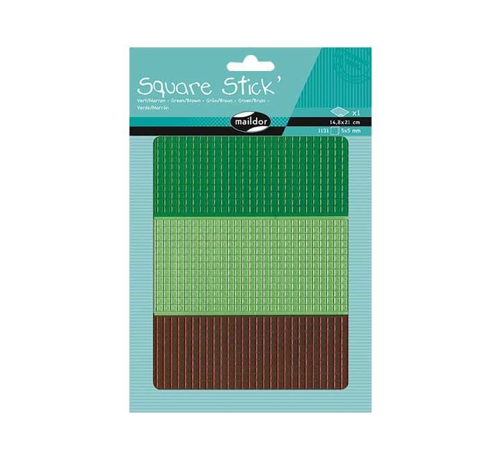 bl. 1h pegatinas maildor mosaico 0.5cm ver-marr