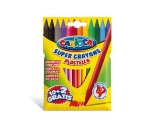 caja carton 12 plasticeras colores surtidos carioca 42711