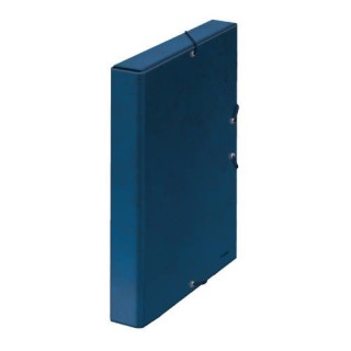 cajas de proyectos carton forrado lomo de 3 cm azul 245x350x30 dohe 09720