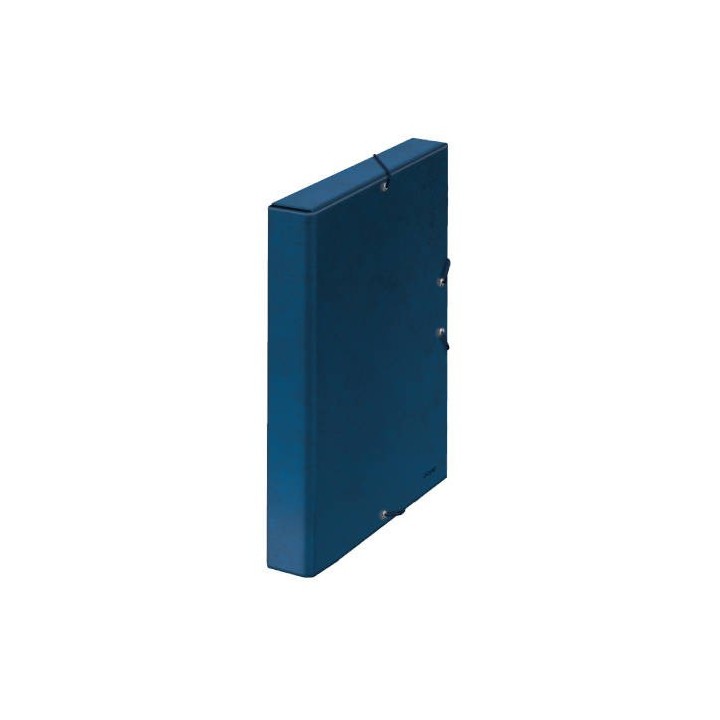 cajas de proyectos carton forrado lomo de 3 cm azul 245x350x30 dohe 09720