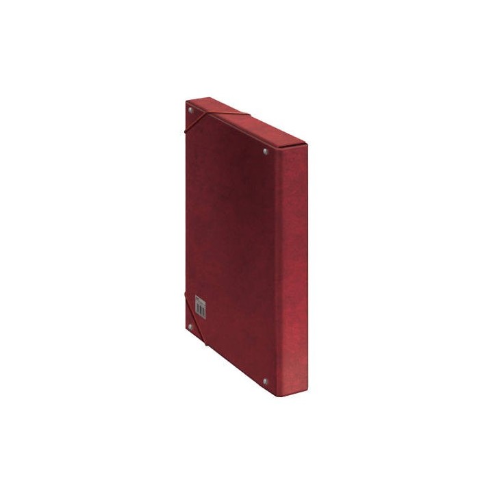 cajas de proyectos carton forrado lomo de 3 cm rojo 245x350x30 dohe 09721