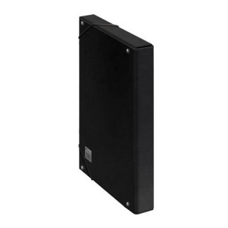 cajas de proyectos carton forrado lomo de 3 cm negro 245x350x30 dohe 09723