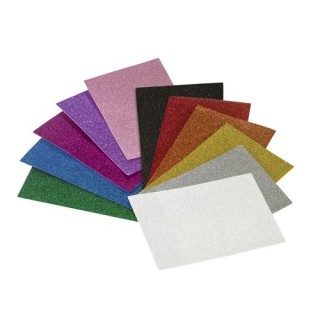 lamina eva 40x60 cm. purpurina negro faibo 1659-02