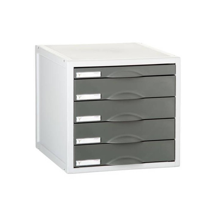 modulo archisystem de 5 cajones 356x316x303 mm grafito archivo 2000 8405c gf