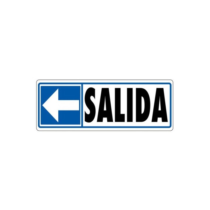 senal salida (izquierda) 175x65 pvc gris archivo 2000 6177-05 gs
