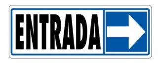 senal entrada (derecha) 175x65 pvc gris archivo 2000 6177-09 gs