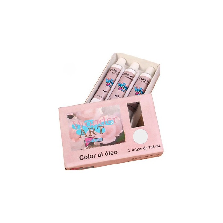 pryse 6251002 pintura al oleo 108 ml tubo plata, titan, blanco