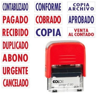sello de entinaje printer formula conforme colop 141683