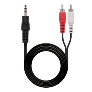 nanocable cable audio estereo, 3.5/m-2xrca/m, 10 m (10.24.0310)