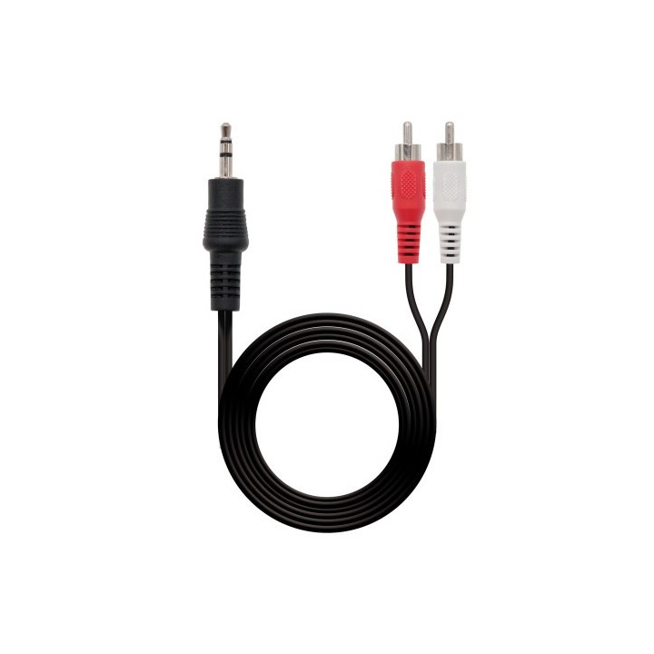 nanocable cable audio estereo, 3.5/m-2xrca/m, 10 m (10.24.0310)