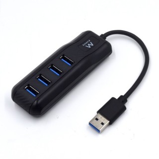 ewent ewent ew1138 hub de interfaz usb 3.2 gen 1 (3.1 gen 1) type-a 5000 mbit/s negro