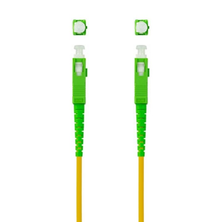nanocable cable fibra sc/apc lszh amarillo 15m