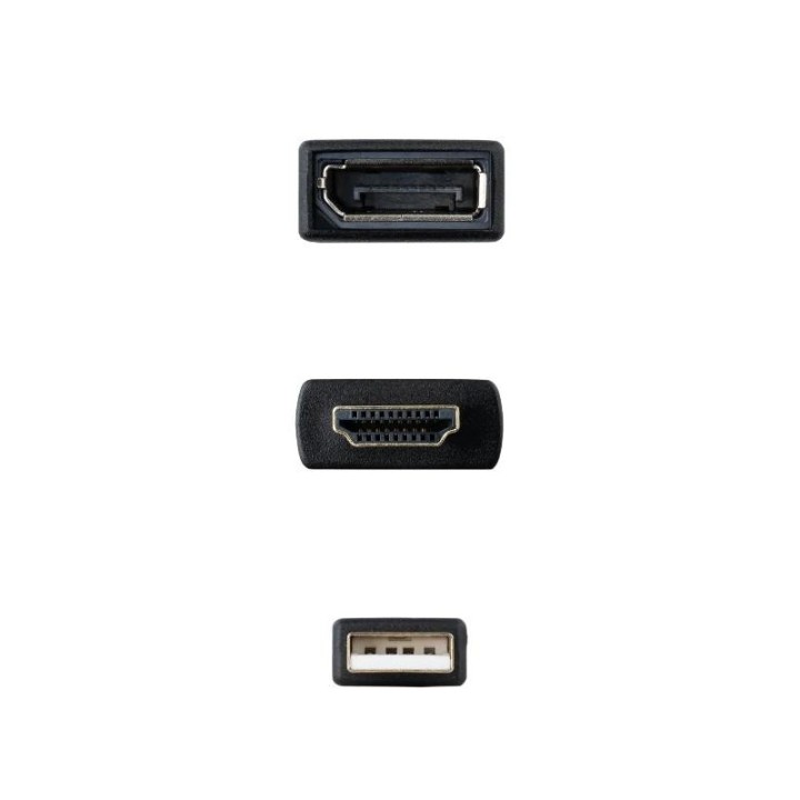 nanocable conversor hdmi/m a dp/h negro 20 cm