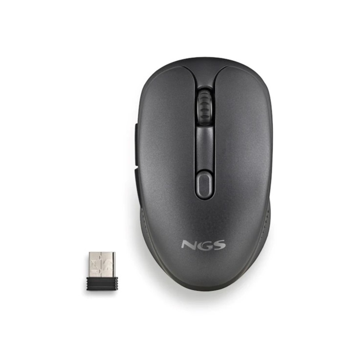 ngs raton inalambrico ngs evo rust black 1600dpi