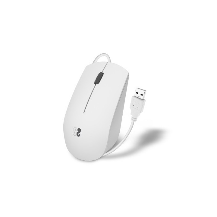 subblim subblim raton business silencioso con cable usb 1200 dpi blanco