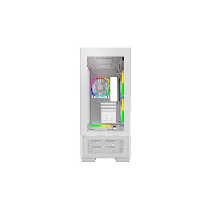torre atx montech sky two white frontal vidrio 4 vent argb gpu max168mm vga max400