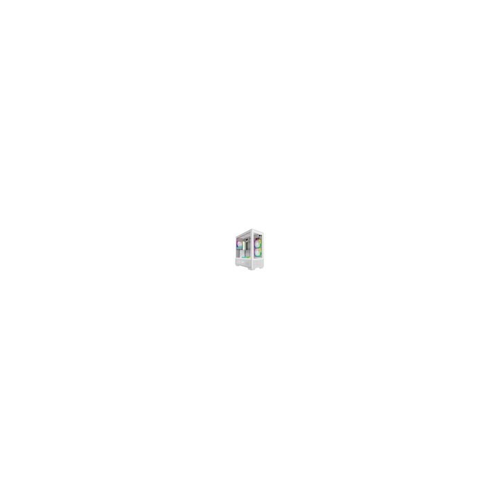 torre atx montech sky two white frontal vidrio 4 vent argb gpu max168mm vga max400