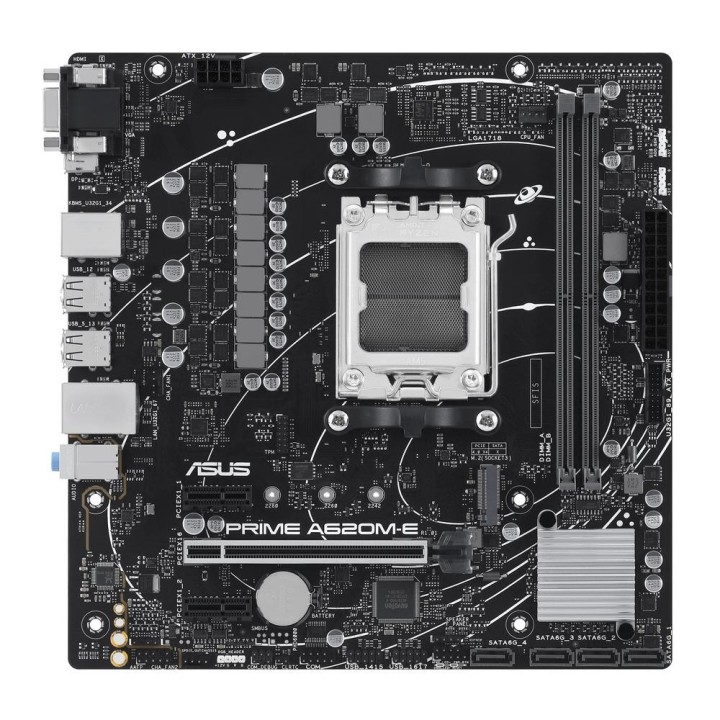 asus asus amd prime a620m - e - csm socket am5 ddr5 x2 4800mhz max 64gb hdmi displayport d - sub mat
