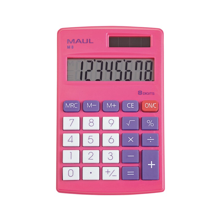 calculadora bolsillo maul m8 8 dig rosa