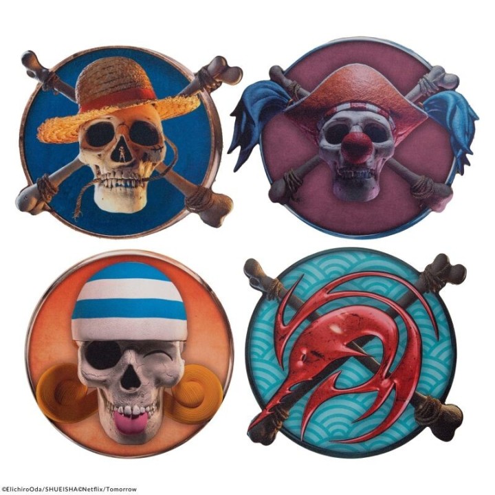 cinereplicas set 4 posavasos cinereplicas one piece 1