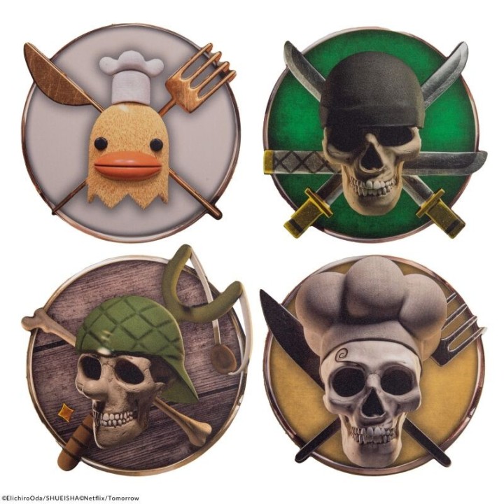 cinereplicas set 4 posavasos cinereplicas one piece 2