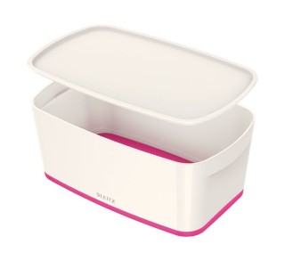 caja org. leitz mybox+tapa 5l 318x128x191 rosa