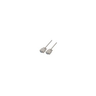cable aisens serie rs232 db9/h-db9/h beige 1.8m
