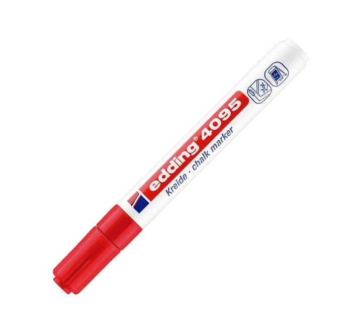 rotulador edding tiza liq. rojo 4095-02