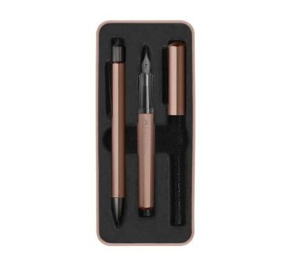 set faber castell hexo pluma m+boligrafo bro