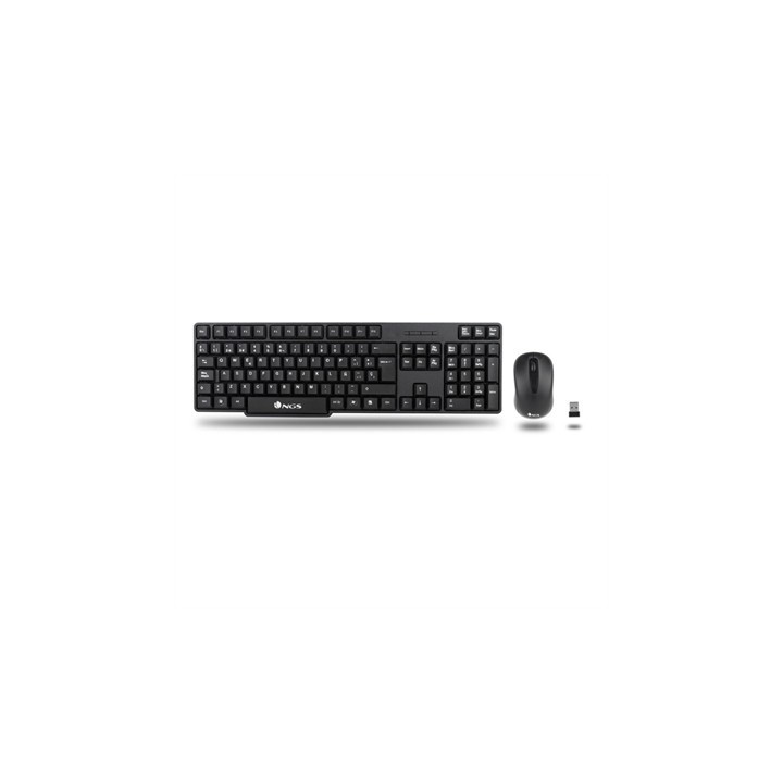 ngs kit teclado + mouse raton ngs euphoria kit wireless inalambrico