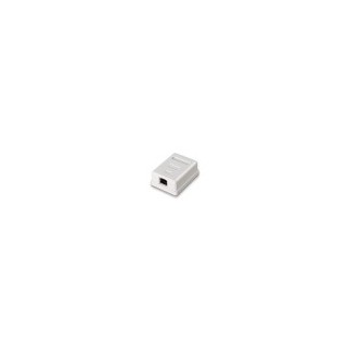 roseta de superficie aisens rj45 cat.6 ftp 1 toma blanco
