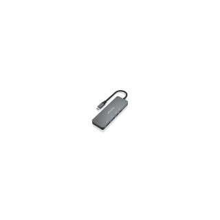 hub aisens usb 3.2 gen2 10g usb-c/m-2xusb-c/h-2xusb-a/h 15cm gris