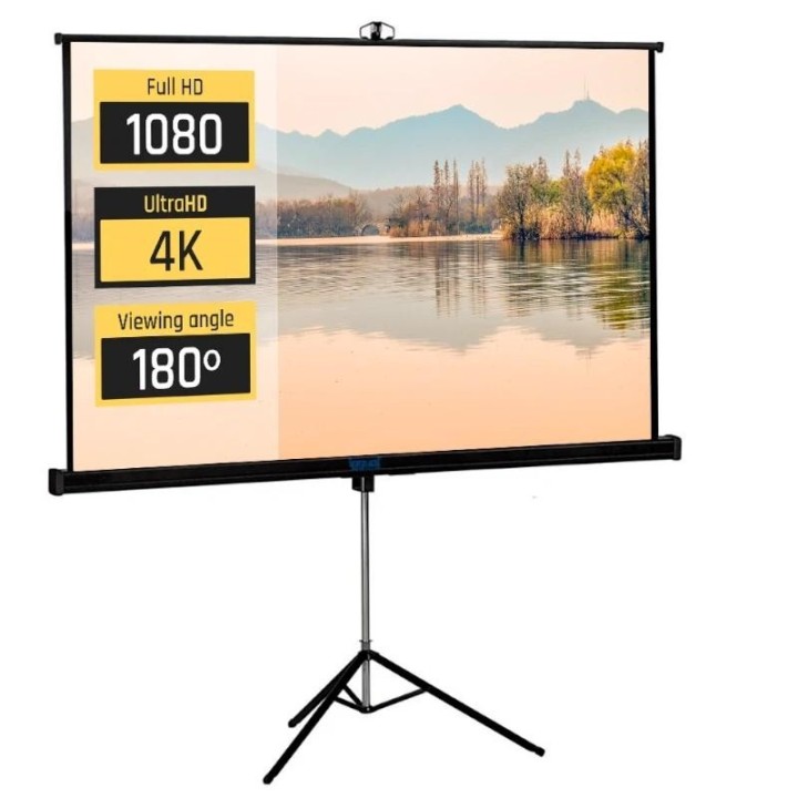 iggual pantalla 100 180x180 cm con tripode+bolsa