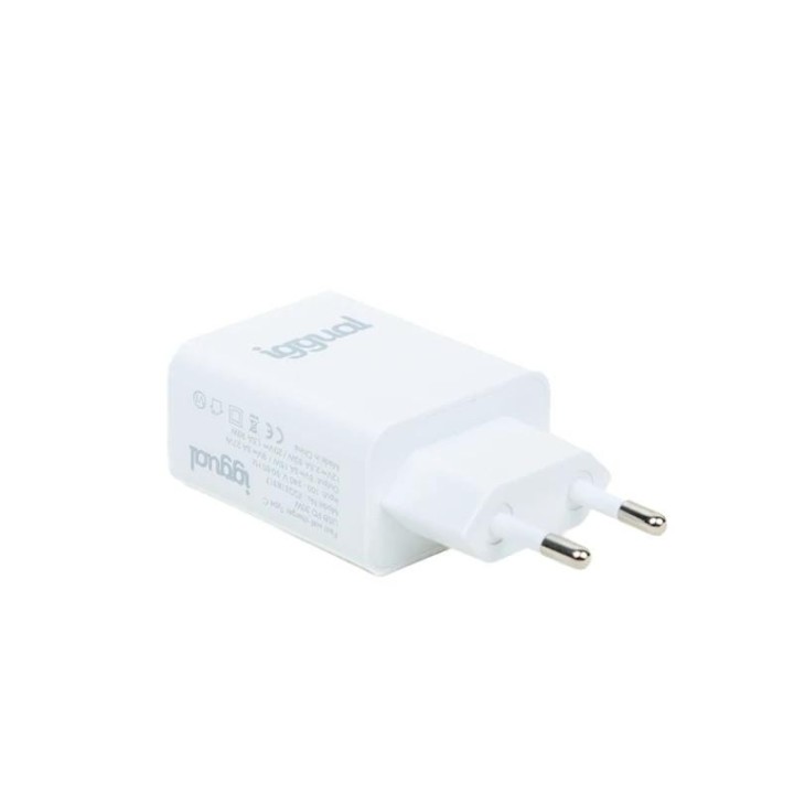 iggual cargador rapido de pared usb pd tipo c 30w