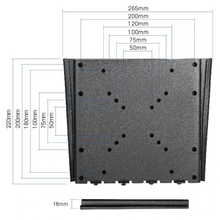 iggual sptv01 soporte tv pared 10-42 30kg fijo
