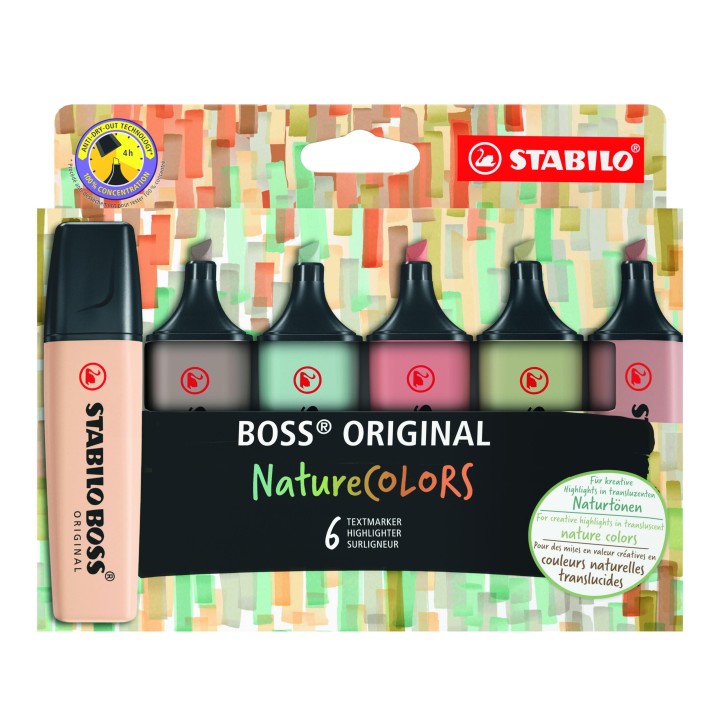 est. 6 marcador stabilo boss nature stdo