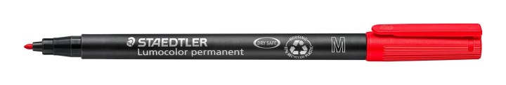 rotulad. staedtler lumocolor perm 1mm rojo