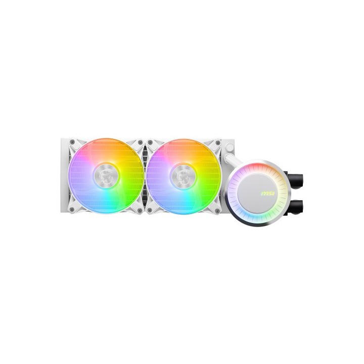 msi msi mag coreliquid e240 white sistema de refrigeracion para ordenador placa base, procesador kit