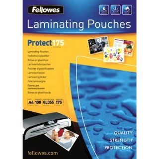 fellowes pack 100 bolsas plastificacion 216x303 175 micras a4 fellowes 5308703